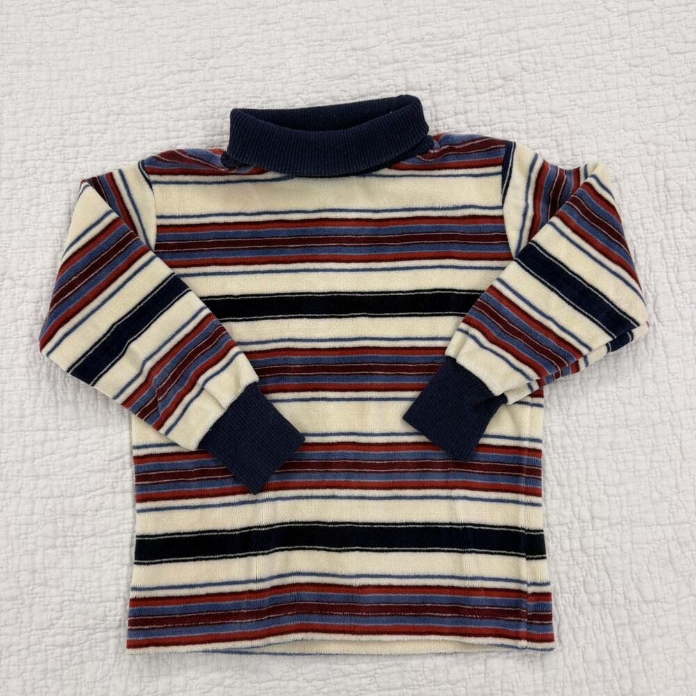 Vintage Health-Tex Kids Striped Turtleneck Sweater 5T Made in the USA